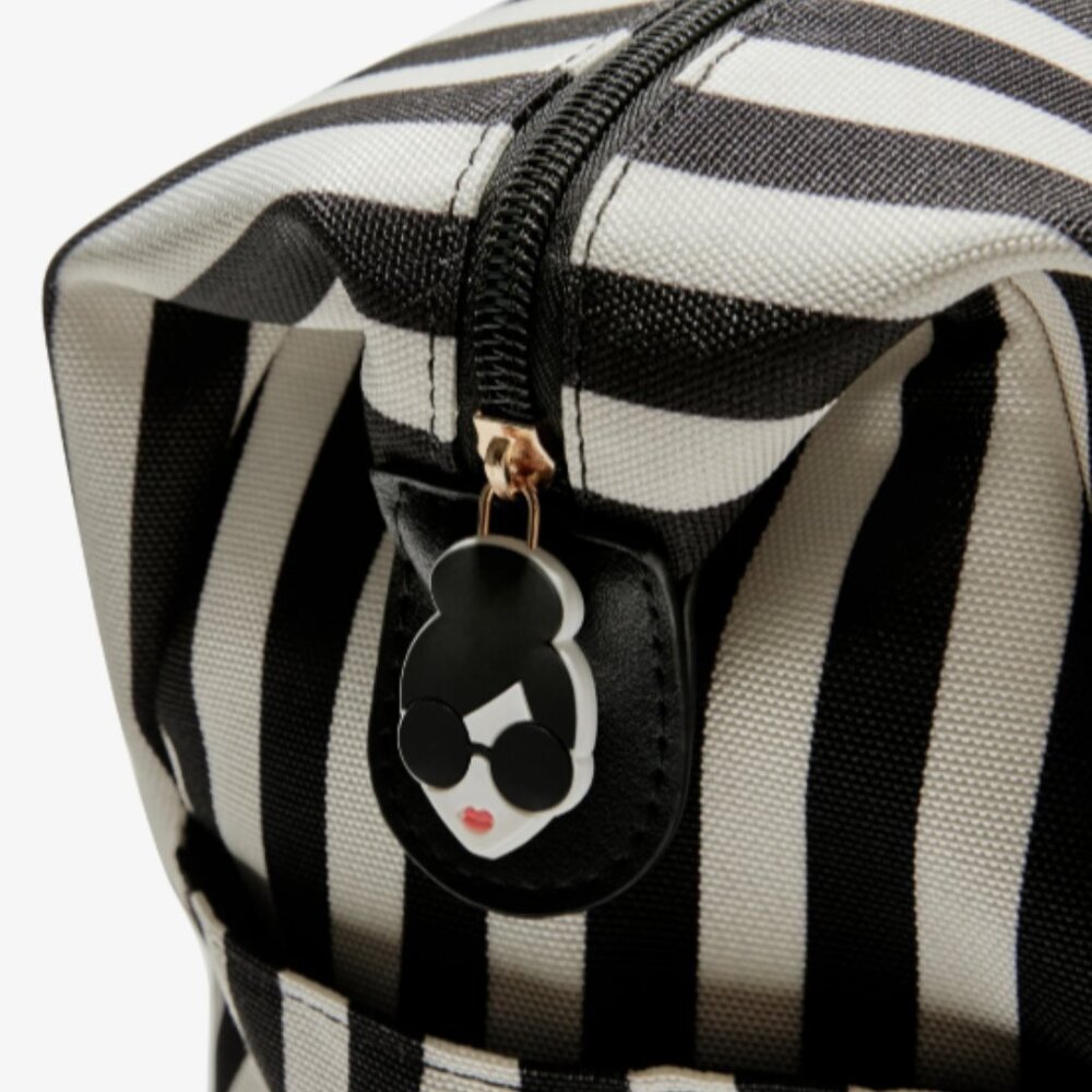 Alice + Olivia Striped Canvas Duffel Bag - Picture 6 of 7
